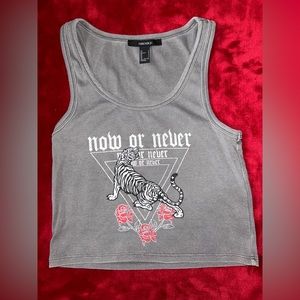 “Now or never” muscle tank